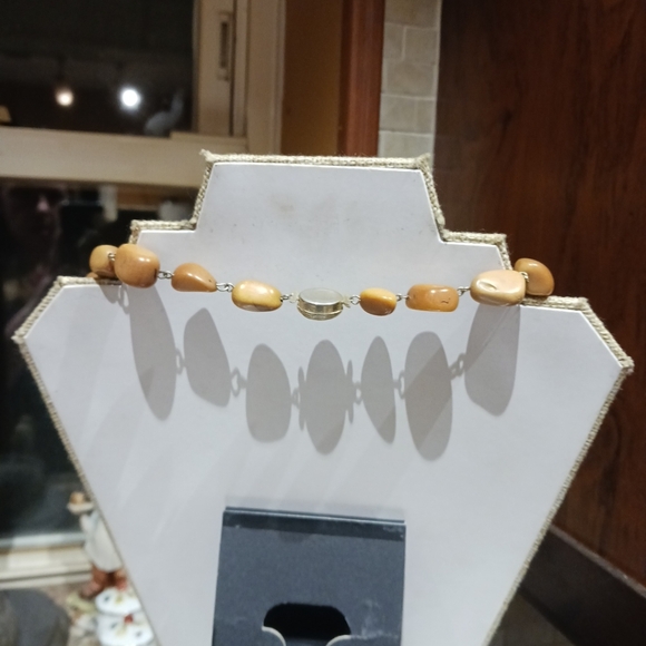 VTG 1960's, 70's LONG RETRO MOD NUT SEED 30IN NECKLACE. MID CENTURY MODERN - Picture 5 of 6